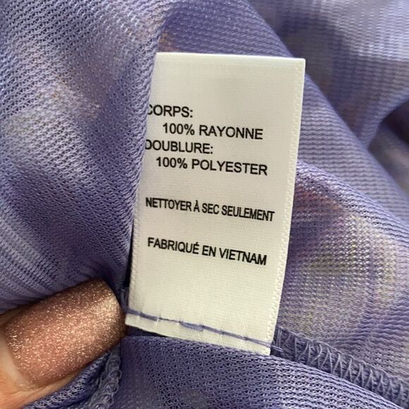 ASTR Lilac Floral Maxi Halter Dress Sz-LRG - Picture 10 of 10